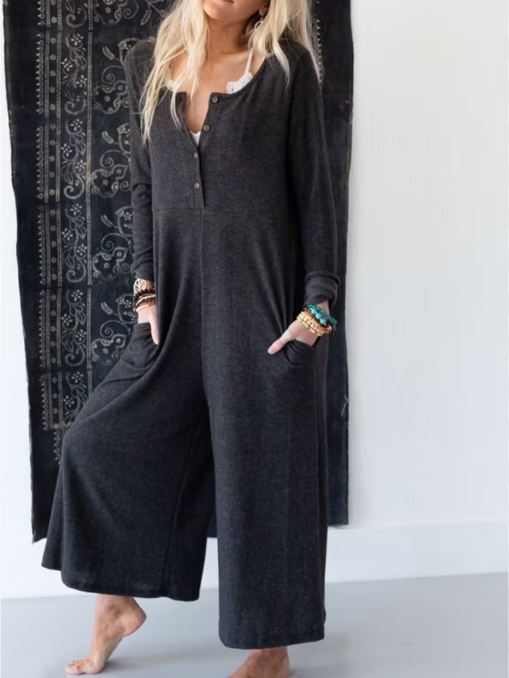 Three birds nest boho jumpsuit XL NWT